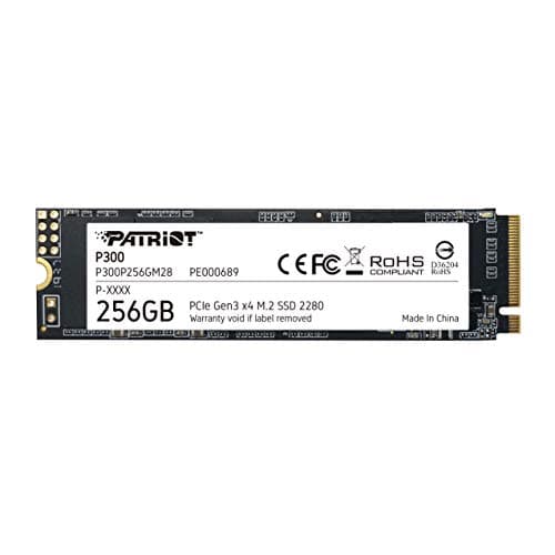 Image of Patriot P300 M.2 PCIe Gen 3 x4 256GB Low-Power Consumption SSD - P300P256GM28