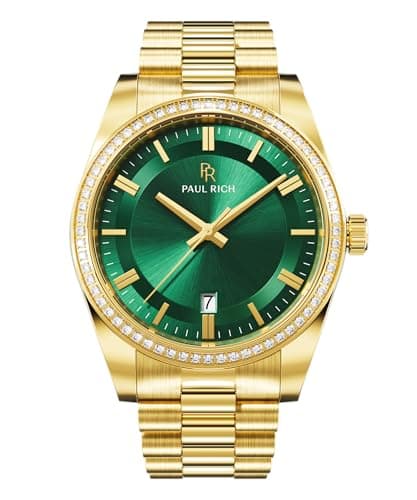 Image of Paul Rich Men's Legacy Gold Green Watch - 40mm Gold/Green