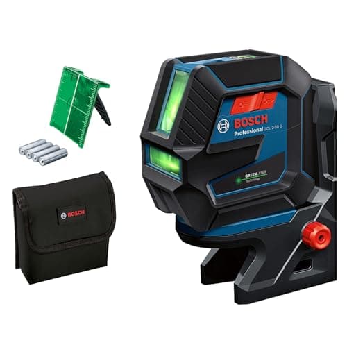 Image of Bosch Professional Laser Level GCL 2-50 G (Green Laser, Interior, RM 10 Mount, Visible Working Range: up to 15m, 4X AA Battery, in Cardboard Box)
