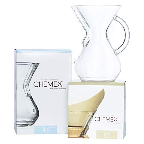 Image of Chemex Bundle - 6 cup Glass Handle with 100 Filter Square