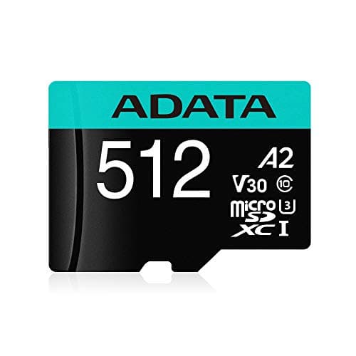 Image of ADATA Premier Pro 512GB microSDXC/SDHC UHS-I U3 Class 10(V30S) Memory Card included adapter, black