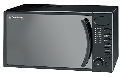 Image of Russell Hobbs RHM1714B 17 Litre 700 W Black Digital Solo Microwave with 5 Power Levels, Digital Clock and Timer, 8 Auto Cook Menus, Automatic Defrost, Easy Clean