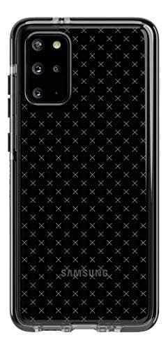 Image of tech21 Evo Check Phone Case for Samsung Galaxy S20+ (Plus) Slim Profile 3 Meter Drop Protection Case Ultra-Thin Phone Case Protection with Antimicrobial – Smokey/Black,T21-7678