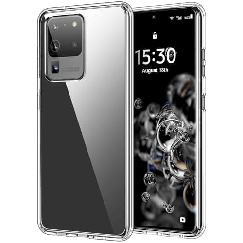Image of HOOMIL Case for Samsung Galaxy S20 Ultra 4G/5G 6.9-Inch, Non-Yellowing, Drop Protection, Anti-Scratch Transparent Hard Back Phone Cover - Crystal Clear