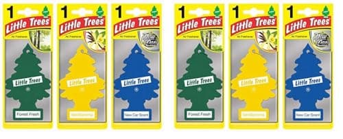 Image of Little Trees Air Freshener, Traditional Fragrances, Pack of 6 (Packaging may vary)