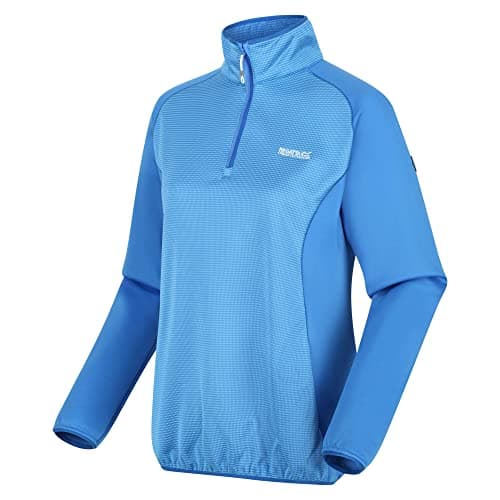 Image of Regatta Womens/Ladies Highton II Two Tone Half Zip Fleece (14 UK) (Sonic Blue)