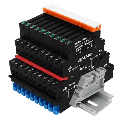 Image of Solid State Relay DD 3.3 V 3 V 5 V 12 V 24 V 1.5 A, Signal Relay for PLC, Contactless DC to DC; Input: 3-32 VDC; Output: 5-60 VDC; DIN Rail, DIN Rail, Solid State Relay, Pack of 10