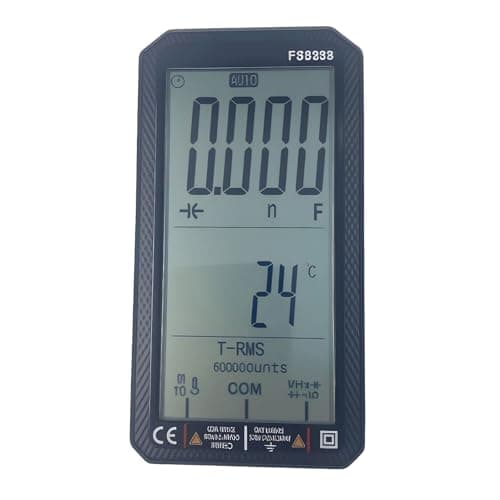 Image of Auto-Ranging Digital Multimeter with NCV & TRMS 6000 Counts - Intelligent Tester for AC/DC Voltage, Resistance, Capacitance - Backlit LCD, Rubber Holster - for Home, Automotive & DIY