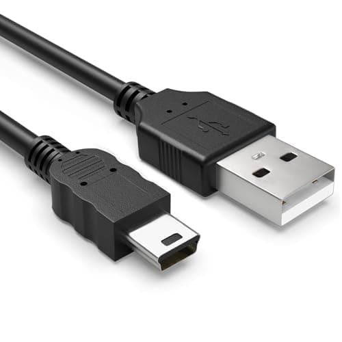 Image of Sinoacc Mini USB Cable USB 2.0 to Mini B 480mbps Data Transfer Cord Compatible with Gopro 4 3+ 3 2 Canon Eos Powershot Nikon Camera - 100cm