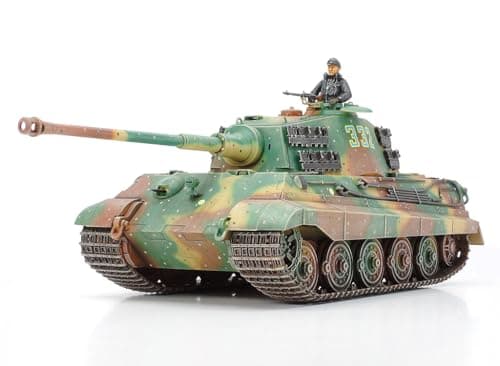 Image of Tamiya German King Tiger Henschel Tank 1:35 Military Plastic Model Assembly Kit
