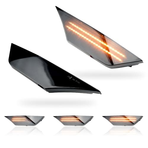 Image of MKptopia 2pcs Dynamic Flow Smoked LED Side Marker Turn Signal Lights Compatible with Hon-da Ci-vic X 10th Gen Sedan Coupe Hatchback