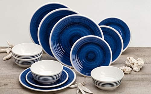 Image of Flamefield Azure Melamine Tableware Set, 12 Pieces