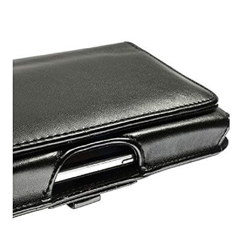 Image of DFV mobile - Belt Cover Premium Executive Synthetic Leather Horizontal Design and Clip Metal for KODAK EKTRA SMARTPHONE (2016) - Black