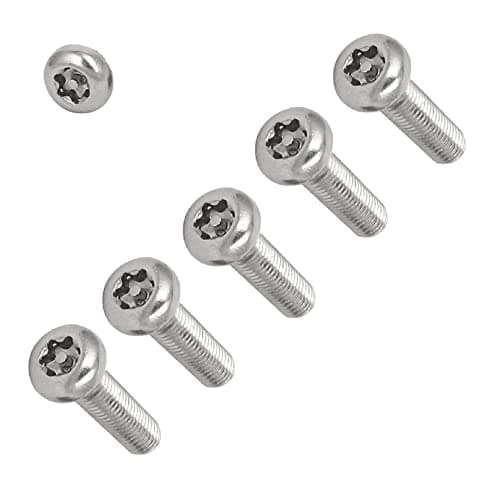 Image of TERF® M3 X 6mm Pan Head Security Torx Machine Screws M3 (3mm) X 6mm Tamper Resistant Torx Socket Pan Head Machine Screws (Bolt) - Pack of 25