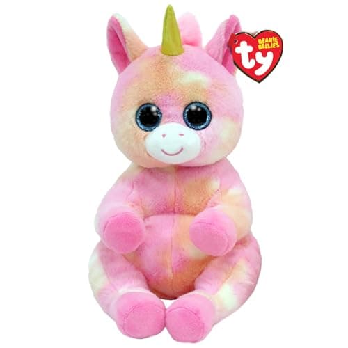 Image of TY Skylar Unicorn Beanie Bellies Medium 24cm - Squishy Beanie Baby Soft Plush Toys - Collectible Cuddly Stuffed Teddy