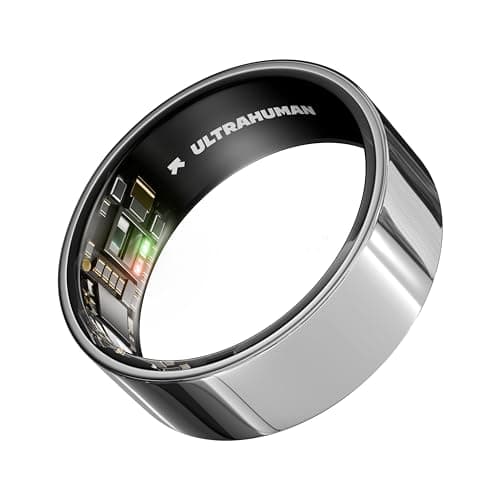 Image of ULTRAHUMAN Ring AIR - Space Silver - Size 6 - Smart Ring | No Monthly Subscription | Size First with Sizing Kit | Sleep Tracking Wearable - Heart Rate - Fitness Tracker