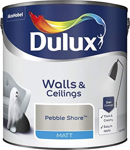 Image of Dulux Paints 2.5 Litre Ready Mixed Matt Pebble Shore