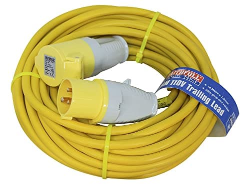 Image of Faithfull FPPTL14HDUTY 14 Metre L/V Heavy Duty Trailing Lead Extension Lead 110Volt 16A 2.5mm Cable