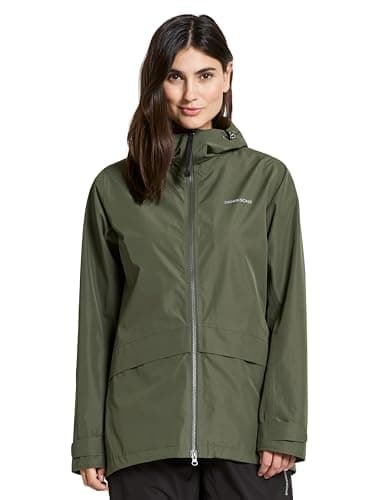 Image of Didriksons Nordic Women's Waterproof Rain Jacket - Lightweight Outdoor - Green