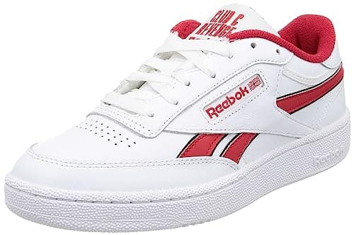 Image of Reebok Men's CLUB C REVENGE ,White Red Black,9.5 UK