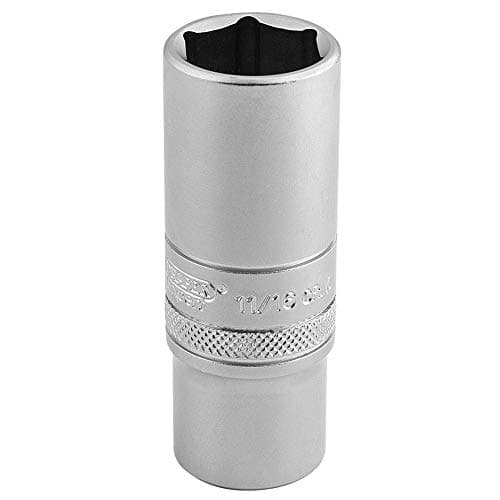Image of Draper 16585 Metric 3/8-Inch Square Drive Hi-Torq 6-Point Deep 17 mm Socket , Blue