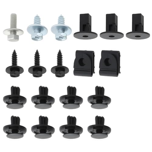 Image of SG Store Set of 19pcs Car Wheel Arch Liner Clips Set 6822QP 90119-06665 Compatible with Citroen Compatible with Peugeot