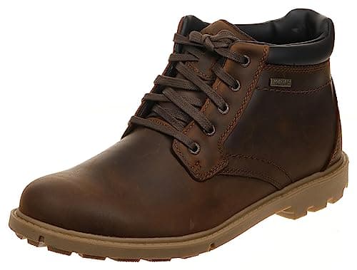 Image of Rockport Men's RGD BUC Wp Boot Shoes, 8 UK, Boston Tan