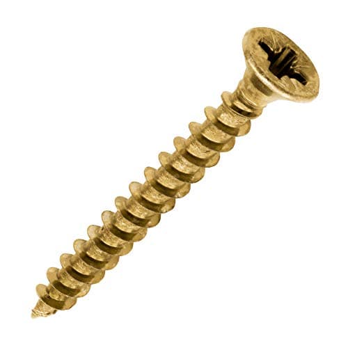 Image of TIMCO Solo Chipboard & Woodscrews - Gold - 4.0 x 35 - Box of 200