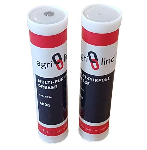Image of Grease Cartridges, Twin Pack, EP2 General Purpose Lithium-based Brown Grease lubricant in 400g/14oz Cartridge for Grease Gun, UK Stock for fast delivery by Agri-Linc
