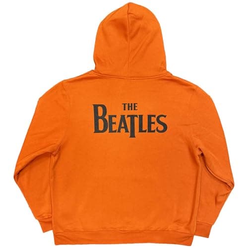 Image of Beatles Drop T Logo Backprint Men Orange Zip Hood