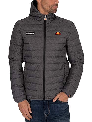 Image of ellesse Men's Lombardy Jacket, Dark Grey Marl, XL UK