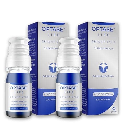 Image of Optase Life Bright Eyes - Brightening Eye Drops for Irritation, Redness, and Tiredness Relief (2 Pack)