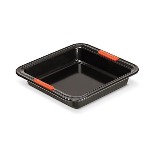 Image of Le Creuset Non-Stick Carbon Steel Bakeware Square Cake Tin - 23 cm, Black, 46102230010000