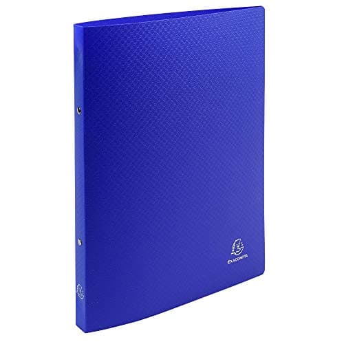 Image of Exacompta - Ref. 54162SE - 1 flexible OPAK binder - 2 round rings, diameter 15 mm - Spine 20 mm - External dimensions: 32 x 25 cm - A4 file format - Colour: dark blue