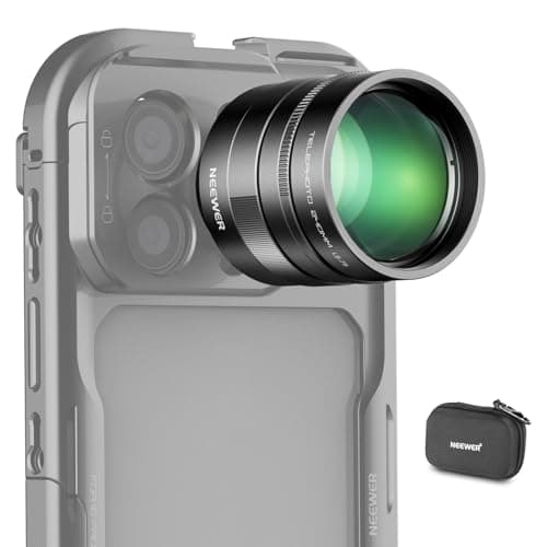 Image of NEEWER 2x Converter for Phone Camera Telephoto Lens Only, 240mm Teleconverter 7 Elements in 5 Groups, 17mm Thread Compatible with NEEWER Phone Cage iPhone Android Samsung Xiaomi, LS-79