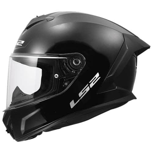 Image of LS2 FF820 Rapid 3 Full Face Motorcycle Crash Helmet - Gloss Black - L (59-60cm)