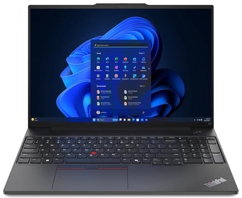 Image of Lenovo Thinkpad E16 G2 Laptop Notebook 16", Intel Ultra 5 125U 1.3Ghz (4.3Ghz Turbo), 16GB RAM, 512GB M2 SSD, WUXGA 1920 x 1200, Windows 11 Pro, UK keyboard, 3 years onsite
