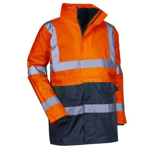 Image of LMA 4 in 1 Parka Jacket, Orange/Navy, Multicolour, 5002 Prevention