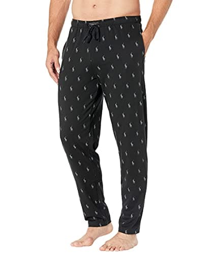 Image of Polo Ralph Lauren Underwear Men's Jersey Knit Joggers Pants, Polo Black/Grey, S