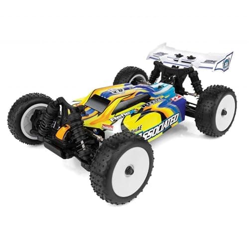 Image of Team Associated AS20185 REFLEX 14B ONGARO BRUSHLESS RTR BUGGY RC Car, Yellow/Blue
