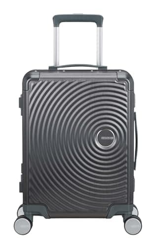 Image of American Tourister Soundbox Alu Spinner 55/20 TSA Trolley Brushed Anthracite