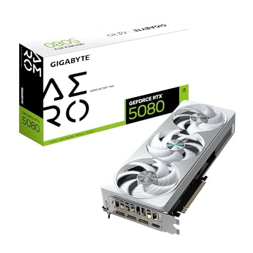 Image of Gigabyte GeForce RTX 5080 AERO OC SFF 16G Graphics Card - 16GB GDDR7, 256bit, PCI-E 5.0, 2730MHz Core Clock, 3 x DisplayPort, 1 x HDMI, GV-N5080AERO OC-16GD