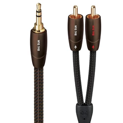 Image of AudioQuest 1m Big Sur 3.5mm - 2xRCA Audio Cable 3.5mm Black - Audio Cables (3.5mm, 2 x RCA, Copper, 1m, Black)