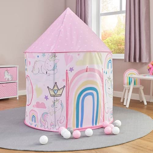 Image of Liberty House Toys Unicorn Play Tent, Pink, Dia100 x H135 cm