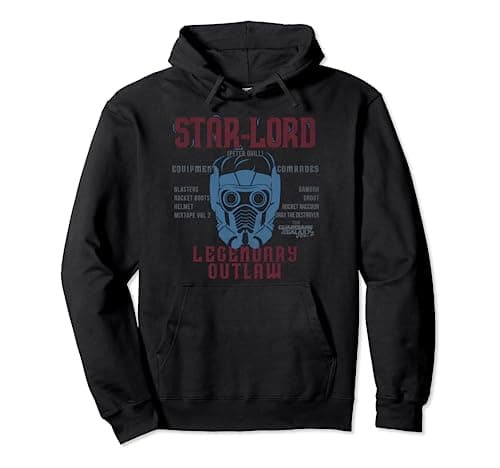 Image of Marvel Guardians Of The Galaxy Vol. 2 Star-Lord Schematic Pullover Hoodie