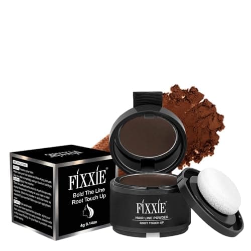 Image of Hairline Powder, Root Touch Up Hair Powder, Instant Hair Loss Concealer for Thinning Hair, Windproof & Sweatproof Root Cover Up with Mirror and Puff (Dark Brown)