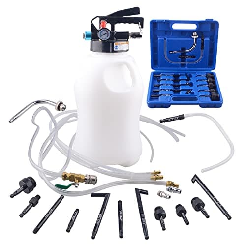 Image of DAYUAN 10L Pneumatic Transmission Fluid Transfer Pump, Gearbox Oil Filling Pump ATF Filler System with 14pcs Filler Adapters