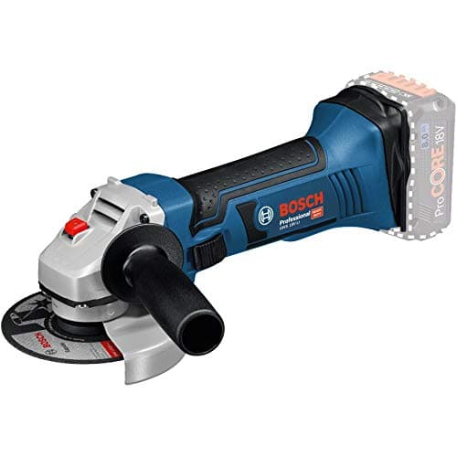 Image of Bosch Professional 060193A300 GWS 18 V - LI Cordless Angle Grinder (Without Battery and Charger), Navy Blue, 10.0 cm*38.0 cm*16.5 cm