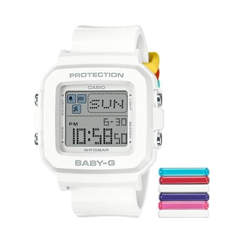 Image of Casio Baby-G +Plus White Digital Watch BGD-10L-7CR