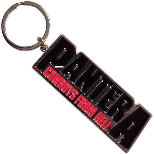 Image of Rock Off officially licensed products Pantera Cowboys From Hell Keyring Keychain One Size